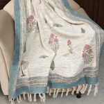 Handwoven Cotton Throw , Rustic Cotton Sofa Throw Blanket, Cozy Home Décor Accent for Living Room, Big Cozy Throw, Christmas gift