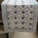 Traditional Indian Block Print Table Runner – 100% Cotton – 13 x 72 Inches , 4, 6, 8 seater table runner , vintage look , party decor